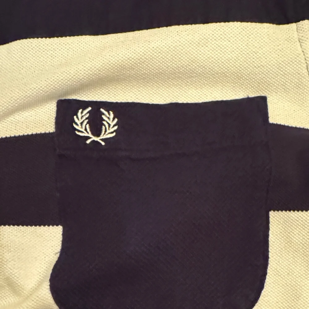Fred Perry Blue & White Striped Men's Shirt - Picture 2 of 5